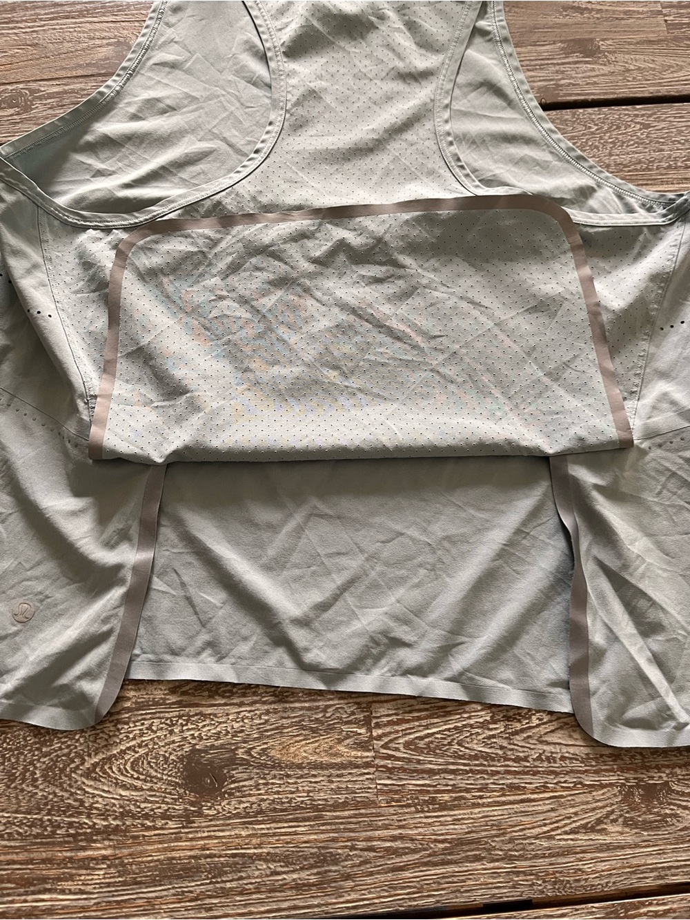 LULULEMON grey/blue Racerback Tank Top. - Picture 7 of 10